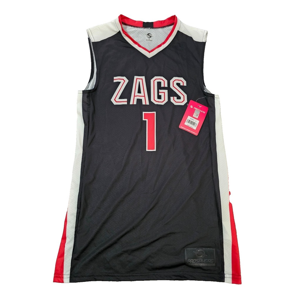 ProSphere® (Adult SMALL) Gonzaga Bulldogs #1 Basketball Jersey in Black - $90
